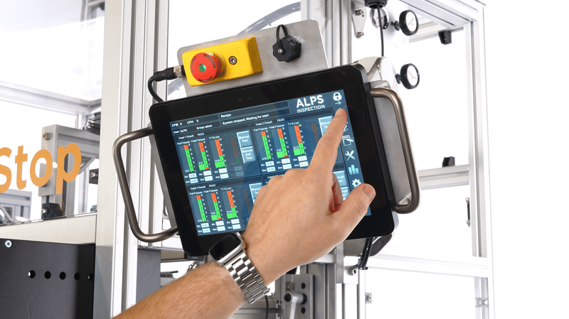 BottleStop touchscreen HMI